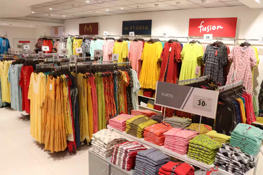 The Ny Merrick outlet in the U.S. and the Hyderabad outlet cater to different fashion markets